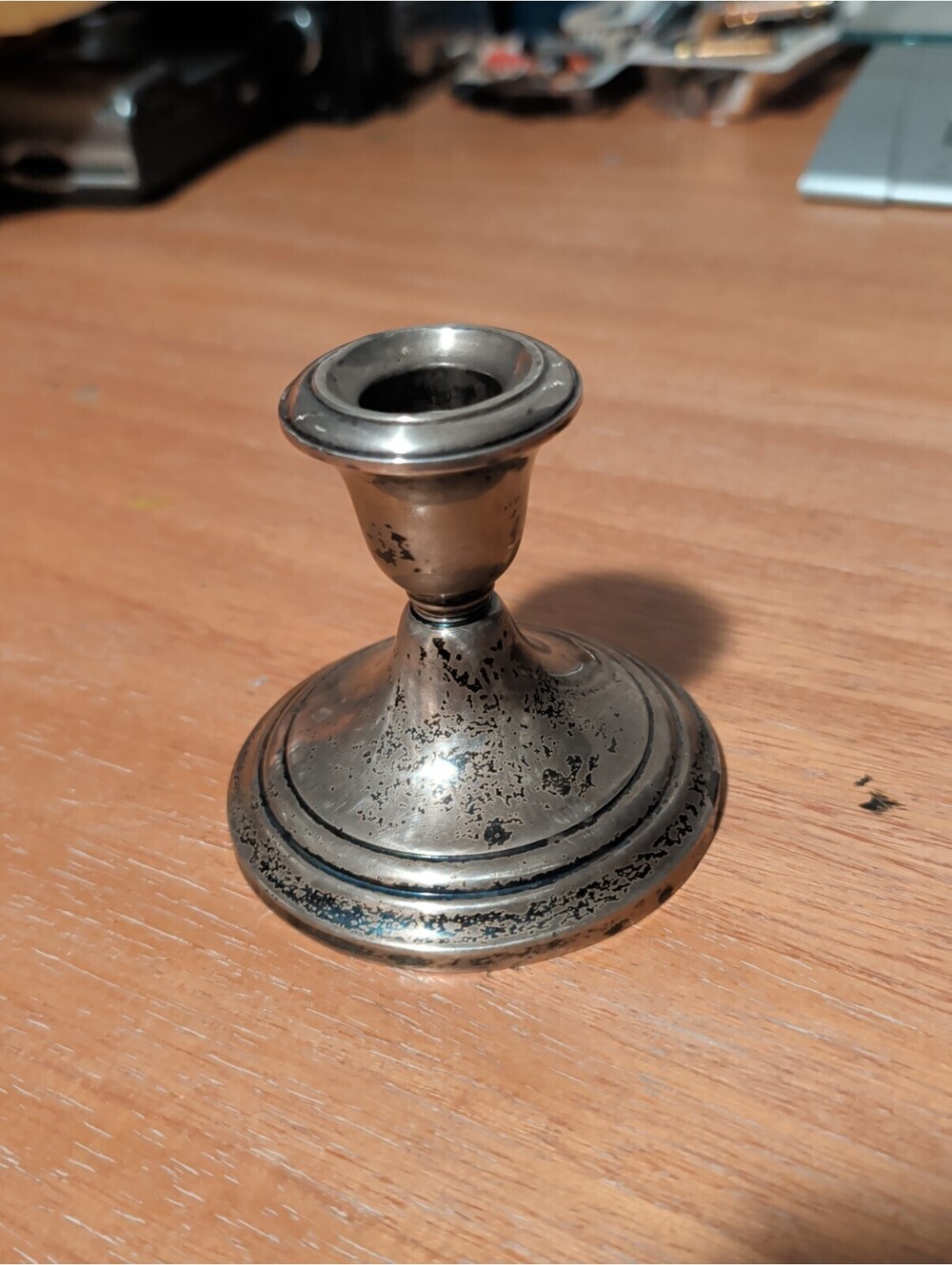 Vintage Gorham 661 Sterling Silver Weighted Candlestick Candle Holder